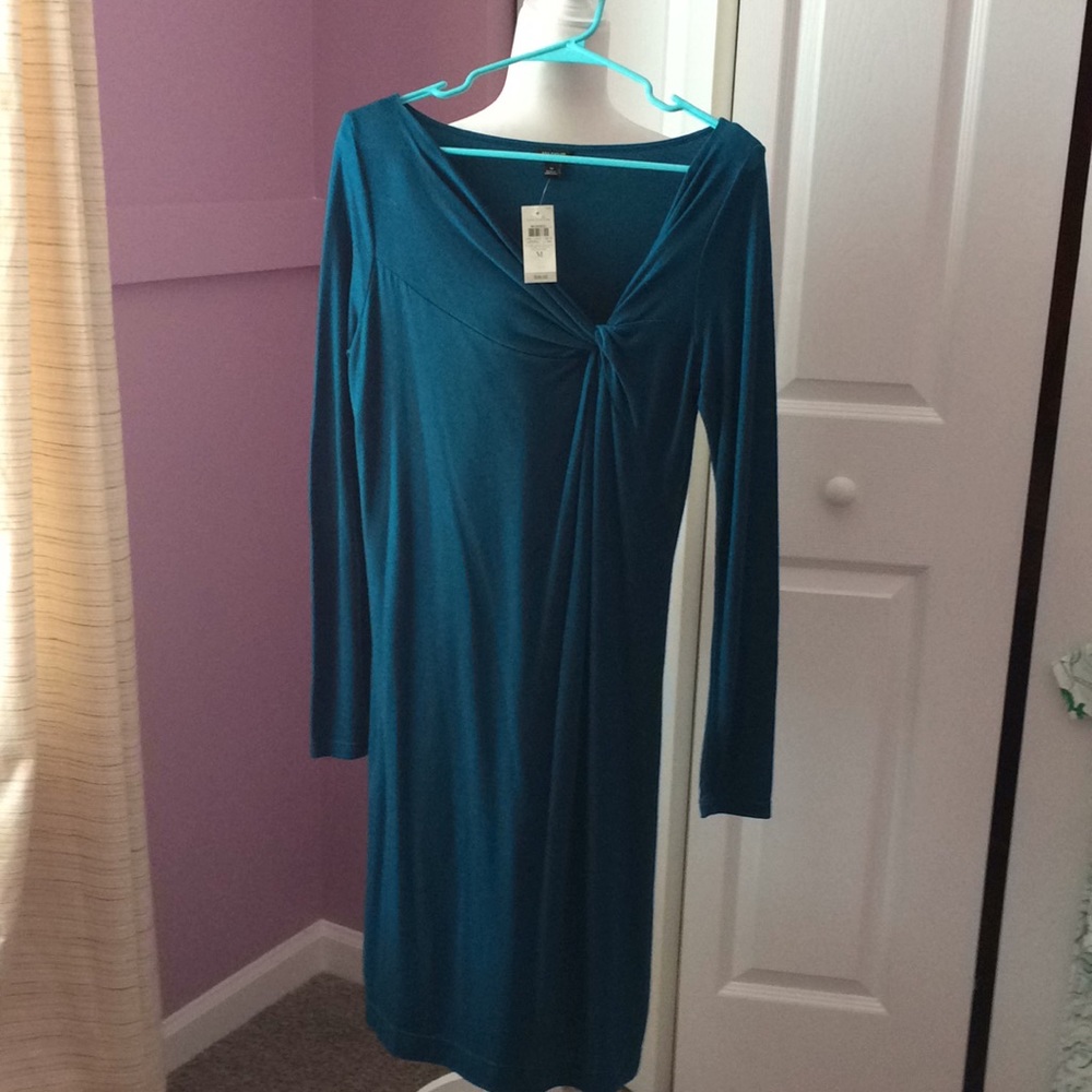 NWT Ann Taylor Aqua 80% lyocell and 20% wool dress